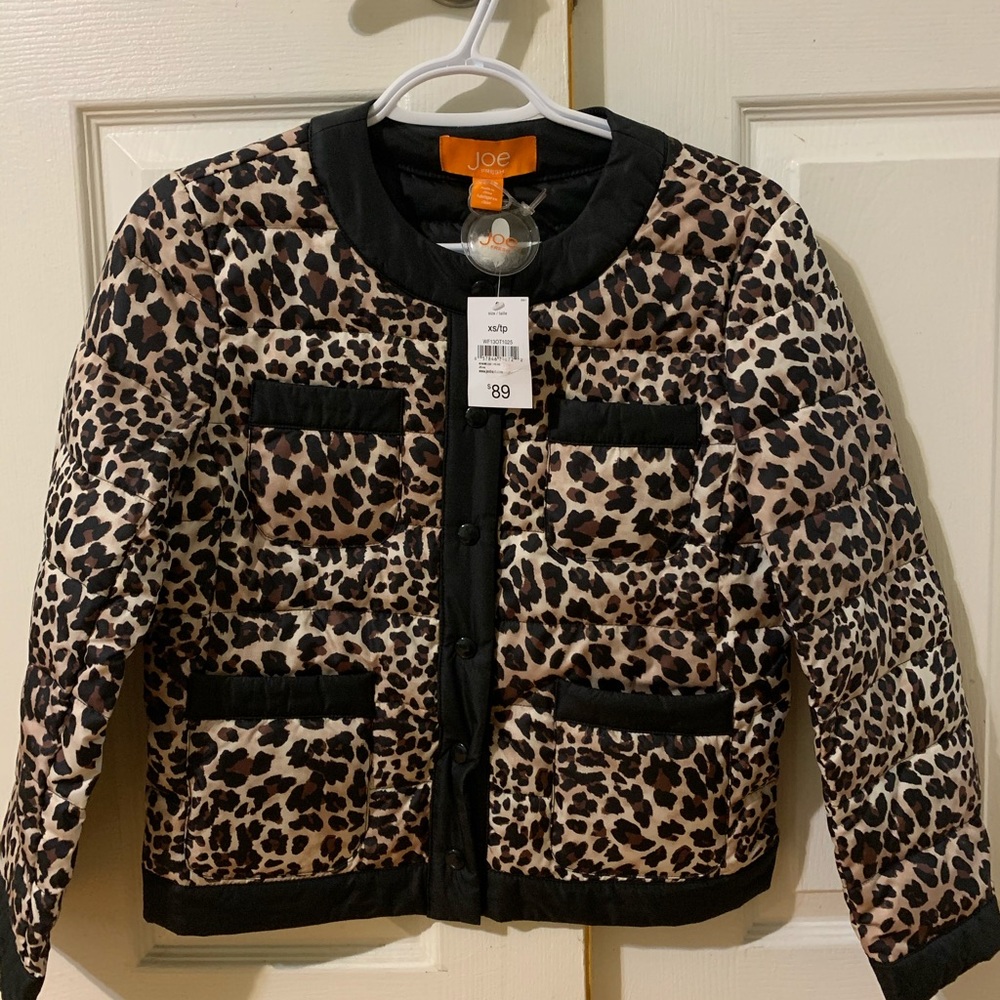 Leopard Print lightweight puffer Jacket